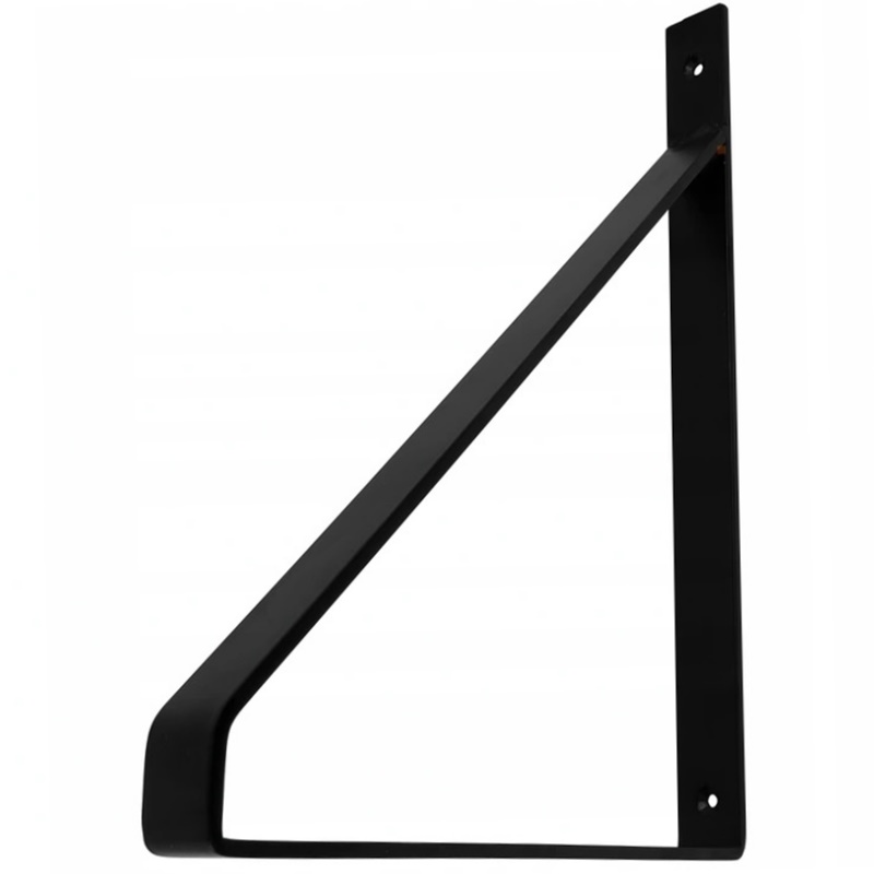 Podpórka GINO do półek w stylu LOFT czarny mat 30x22cm