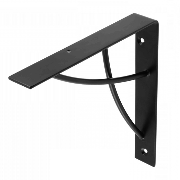 Podpórka NEO do półek w stylu LOFT czarny mat 18x18cm