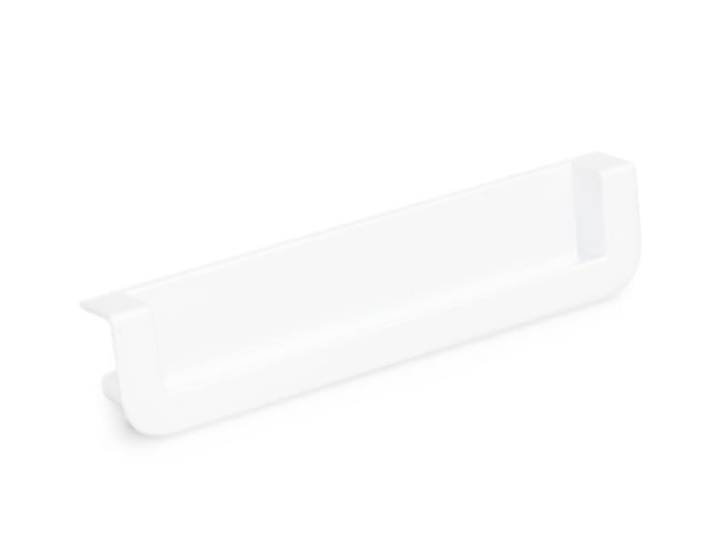 Uchwyt wpuszczany ścięty 128mmm biały