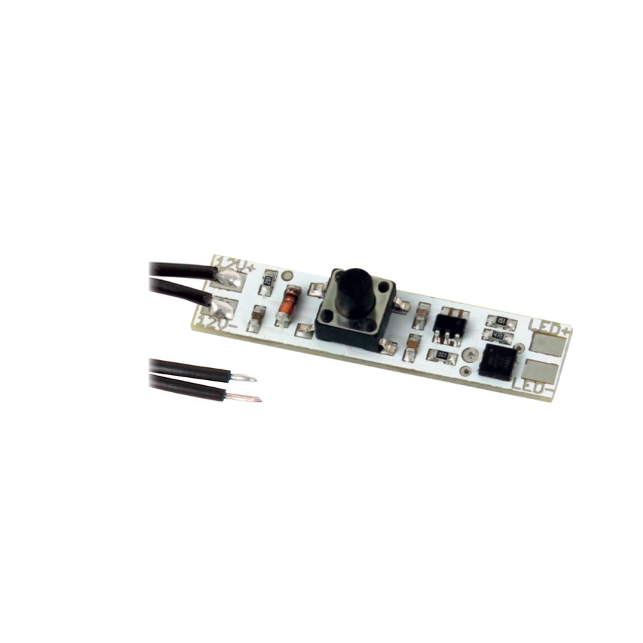 Wyłącznik dotykowy z przyciskiem montowany w profilu LED MS60 z przewodem DesignLight