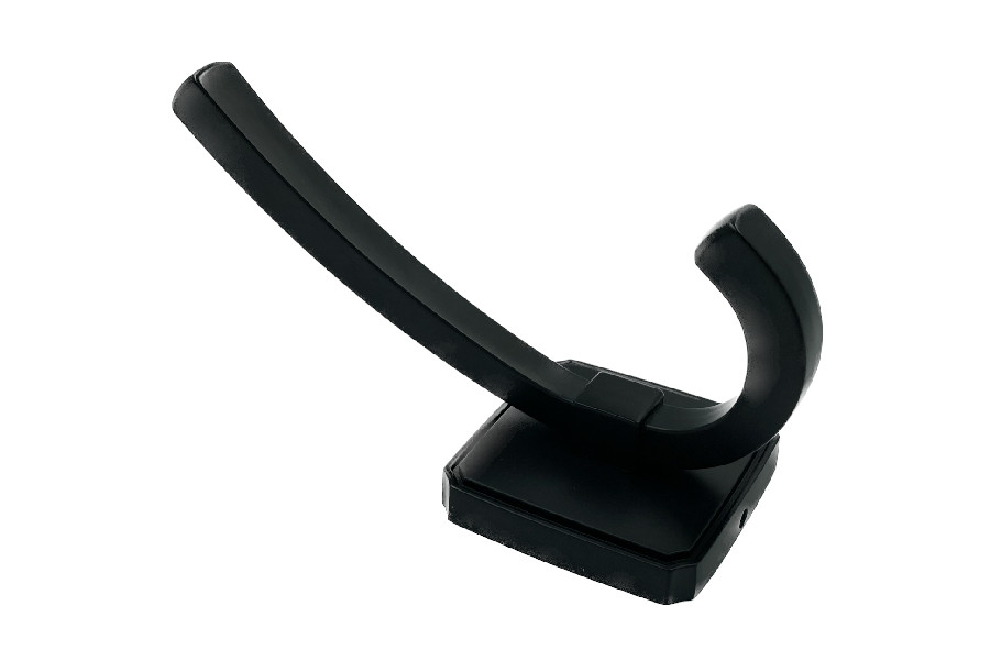 Wieszak metalowy dwupunktowy W021 czarny mat